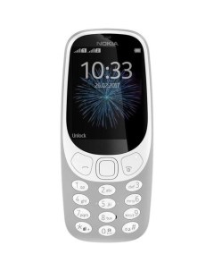 Сотовый телефон 3310 dual sim 2017 серый Nokia