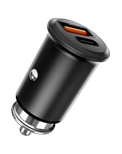 Автомобильное зарядное устройство TFN 30W USB A + Type-C черное Tfn