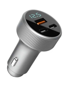 Автомобильное зарядное устройство TFN 78W USB A + 2xType-C серое Tfn