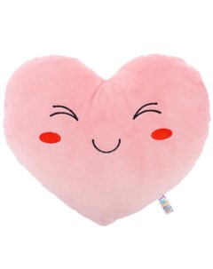 Игрушка мягконабивная Tallula Сердце с улыбкой 30 x 35 см розовое Kiddie art
