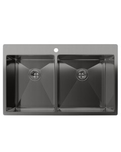 Кухонная мойка Rinox 8050 B2 PVD black Rivelato