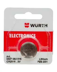 Пуговичная литиевая батарейка Wurth