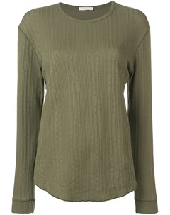 6397 легкий свитер ребристой вязки xs зеленый
