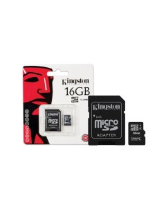 Карта памяти Micro SD 16Гб Canvas Select Plus microSD КартаKingston16 Marconshop