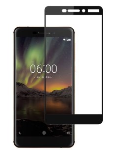 Защитное стекло на Nokia 6 2018 6 1 2018 9D черный X-case