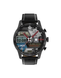 Смарт часы Kingwear DT70 черный кожаный ремень Smart watch