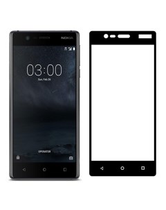 Защитное стекло на Nokia 3 Silk Screen 2 5D черный X-case