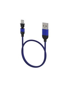 КАБЕЛЬ USB MICRO MINI MC 19M синий USB A microUSB 2 4A LED Maxvi