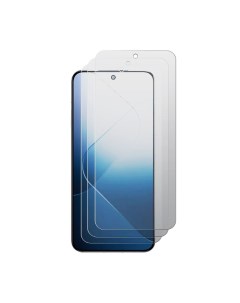 Комплект защитных гибридных стекол МАТОВЫХ для Xiaomi 14 3шт Krutoff