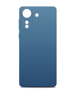 Чехол для Xiaomi Redmi 13C Poco C65 Soft touch с подкладкой из микрофибры синий Miuko