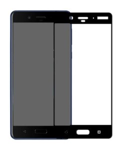 Защитное стекло на Nokia 8 9D черный X-case