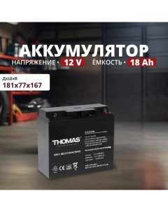 Аккумулятор для ИБП 18 А ч 12 В Thoma's