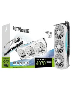 Видеокарта RTX4070Ti SUPER TRINITY OC WHITE ED 16GB Zotac