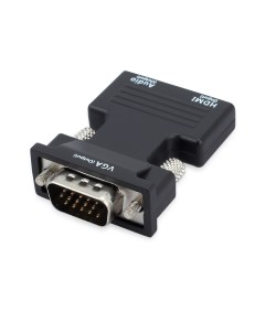 C105 Адаптер HDMI F VGA 15M Audio для подкл монитора проектора к выходу HDMI Orient