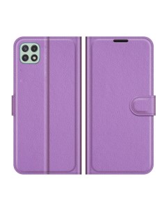 Чехол Wallet для смартфона Samsung Galaxy A22s фиолетовый Printofon