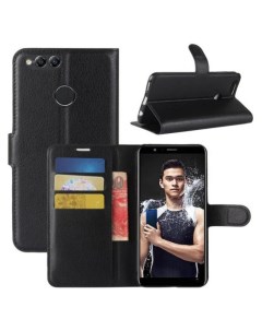 Чехол Wallet для смартфона Honor 7X черный Printofon