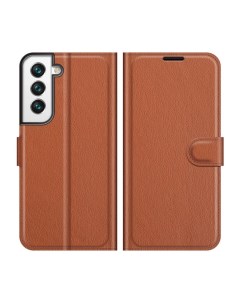 Чехол Wallet для смартфона Samsung Galaxy S22 Plus S22 коричневый Printofon