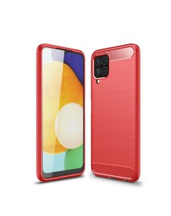Чехол Carbon для смартфона Samsung Galaxy M32 Красный Printofon
