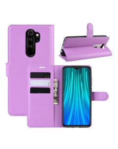 Чехол Wallet для смартфона Xiaomi Redmi Note 8 Pro фиолетовый Printofon