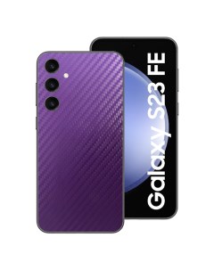 Защитная пленка под карбон для Samsung Galaxy S23 FE на заднюю часть пурпурная Nobrand