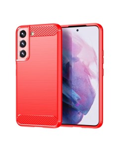 Чехол Carbon для смартфона Samsung Galaxy S22 Красный Printofon
