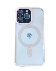 Чехол Magsafe Case для Apple iPhone 13 Pro Max пластиковый розовая рамка Dfansdesign