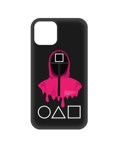 Накладка Soft Case Игра в кальмара Начальник для Apple iPhone 12 mini черный Krutoff