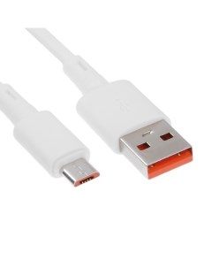 Кабель microUSB USB 2 4 А 1 м зарядка передача данных белый Eltronic