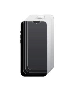 Комплект защитных гибридных стекол МАТОВЫХ для iPhone 15 Pro Max 3 шт Krutoff