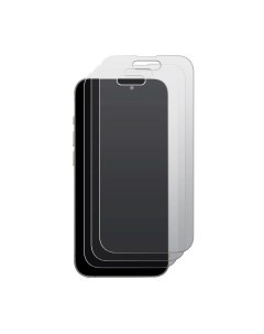 Комплект защитных гибридных стекол МАТОВЫХ для iPhone 15 Pro 3 шт Krutoff