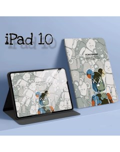 Чехол книжка для планшета Apple iPad 10 9 2022 с изображением Kaws Nobrand