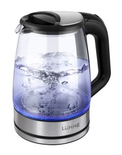 Чайник электрический LU 164 2 2 л серебристый черный Lumme