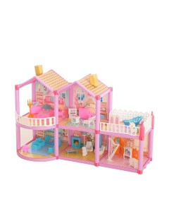 Дом для кукол Кукольный домик с мебелью и аксессуарами 4298219 Happy valley