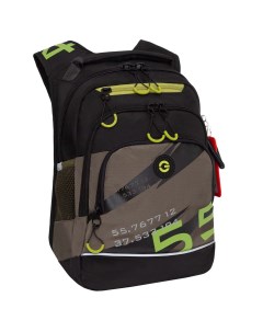 Рюкзак школьный RB 450 2 с карманом для ноутбука 13 анатомический хаки Grizzly