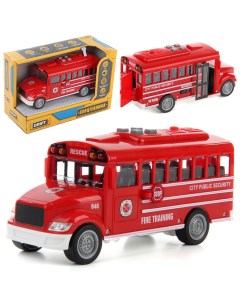 Автобус Пожарная служба 1 20 фрикция красный Drift