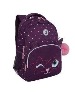 Рюкзак школьный RG 460 6 с карманом для ноутбука 13 анатомический розовый Grizzly