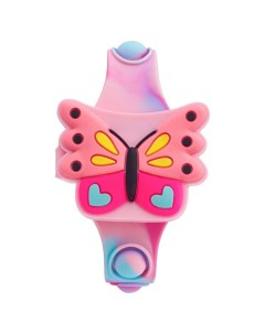 Часы наручные электронные детские Бабочка ремешок pop it l 22 5 см Nobrand