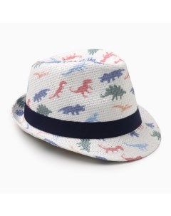 Шляпа детская Динозаврики Белый 52 54 Minaku