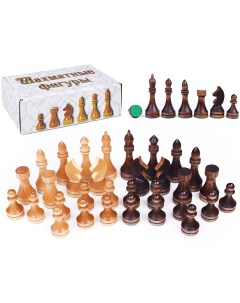 Фигуры шахматные гроссмейстерские деревянные высота короля 105мм пешки 56мм Mpsport