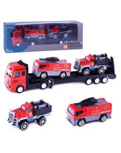 Автовоз TQ66B 6 Пожарные спасатели в коробке Oubaoloon