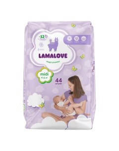 Подгузники Midi 4 9 кг 44 шт Lamalove