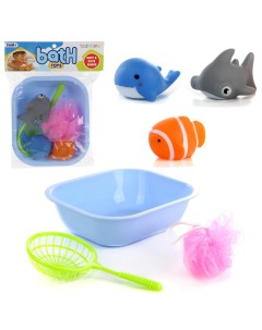 Набор игрушек для ванной Морской мир 6 предметов Nobrand
