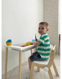 Детский стол с контейнером и стульчик трансформер флисат комбинированный Я-егоза