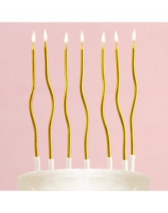 Свечи в торт Для твоего праздника золотые 10 шт Страна карнавалия