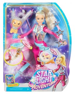 Кукла с летающим котом Попкорном и космические приключения Барби DWD24 Mattel barbie