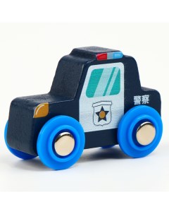 Детская полицейская машинка совместима с набором Ж Д транспорт размер 6 5х3х4 5 см Nobrand