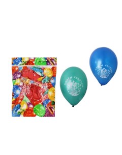 Воздушные шарики С Днем свадьбы цветные ассорти в упак 50 шт размер 12 Miraculous