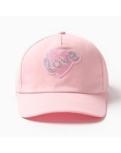 Кепка детская Сердечки Love розовый 50 52 Minaku