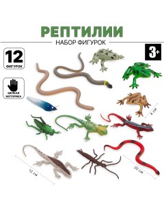 Игровой набор рептилий и насекомых 12 фигурок P1098A Tongde