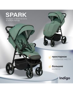 Прогулочная коляска SPARK зелено серый Indigo